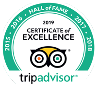 The Pizza Library Trip Advisor Certificate of Excellence 2019